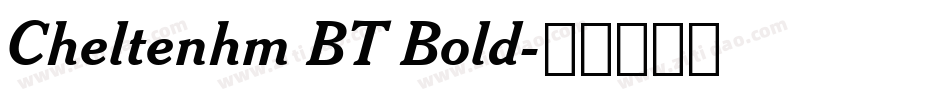 Cheltenhm BT Bold字体转换